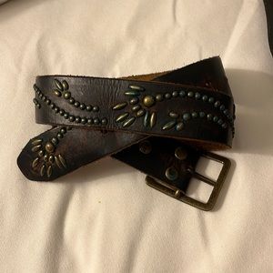 Genuine leather belt